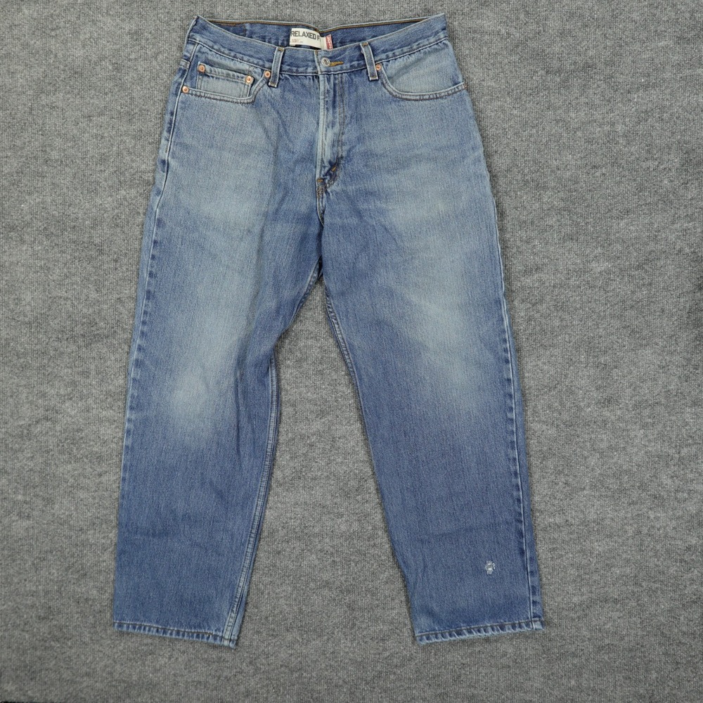 Vintage Levi's 550 Jeans Mens 36x30 Blue Relaxed Fit Tapered Leg Medium Wash Y2K